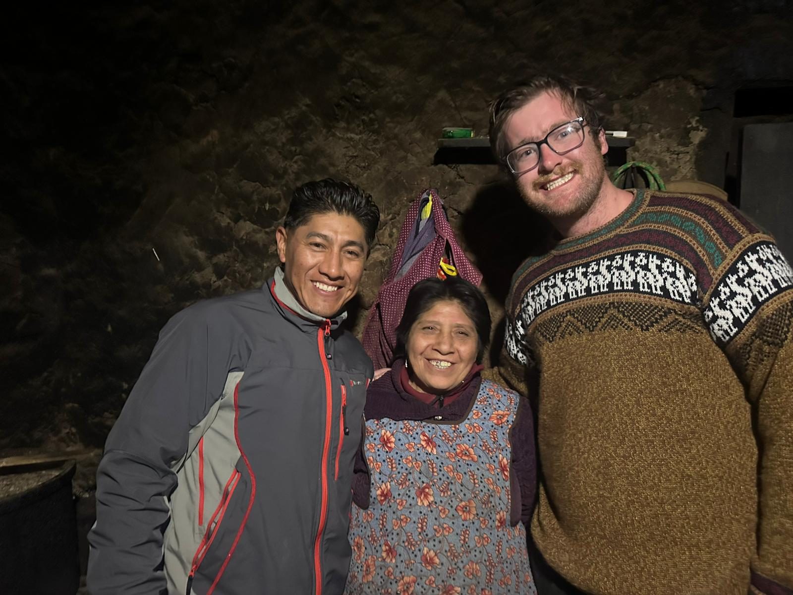 Carlos with local community members
